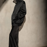 SATEEN BOMBER - Noir