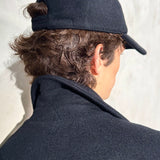 ITALIAN WOOL ZIP JACKET - Noir