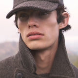 HERRINGBONE BASEBALL CAP - Espresso