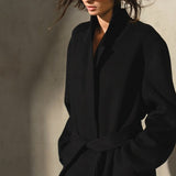 CASHMERE WOOL TOPCOAT - Noir