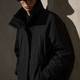 SHEARLING COLLAR TECHNICAL JACKET - Noir
