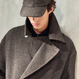 HERRINGBONE BASEBALL CAP - Espresso
