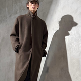 WOOL MAC COAT  - Noir