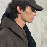 PURE FOX WOOL BASEBALL CAP - Moss