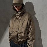 SATEEN BASEBALL CAP - Taupe