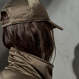 SATEEN BASEBALL CAP - Taupe