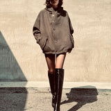 ITALIAN WOOL  WATCH JACKET - Moss