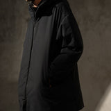 HOODED PUFFER PARKA - Noir
