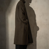 WOOL MAC COAT - Moss