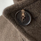WOOL MAC COAT - Moss